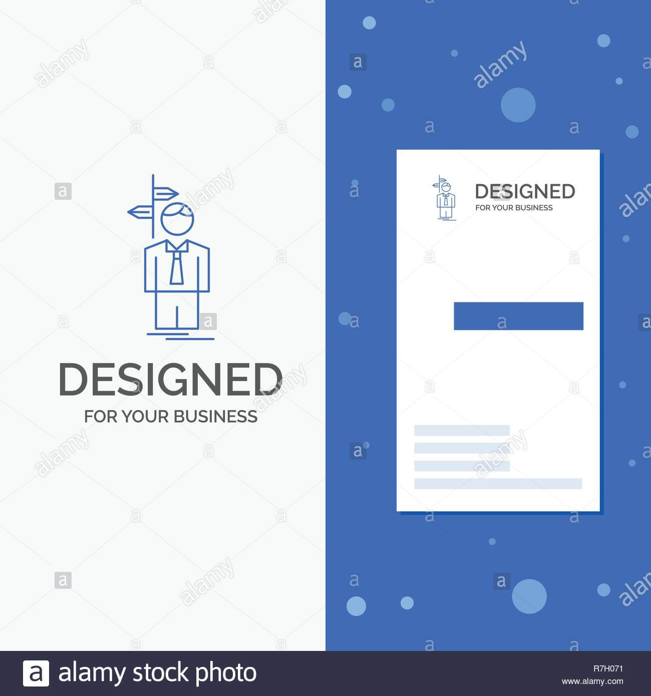 Business Logo For Arrow, Choice, Choose, Decision, Direction With Decision Card Template