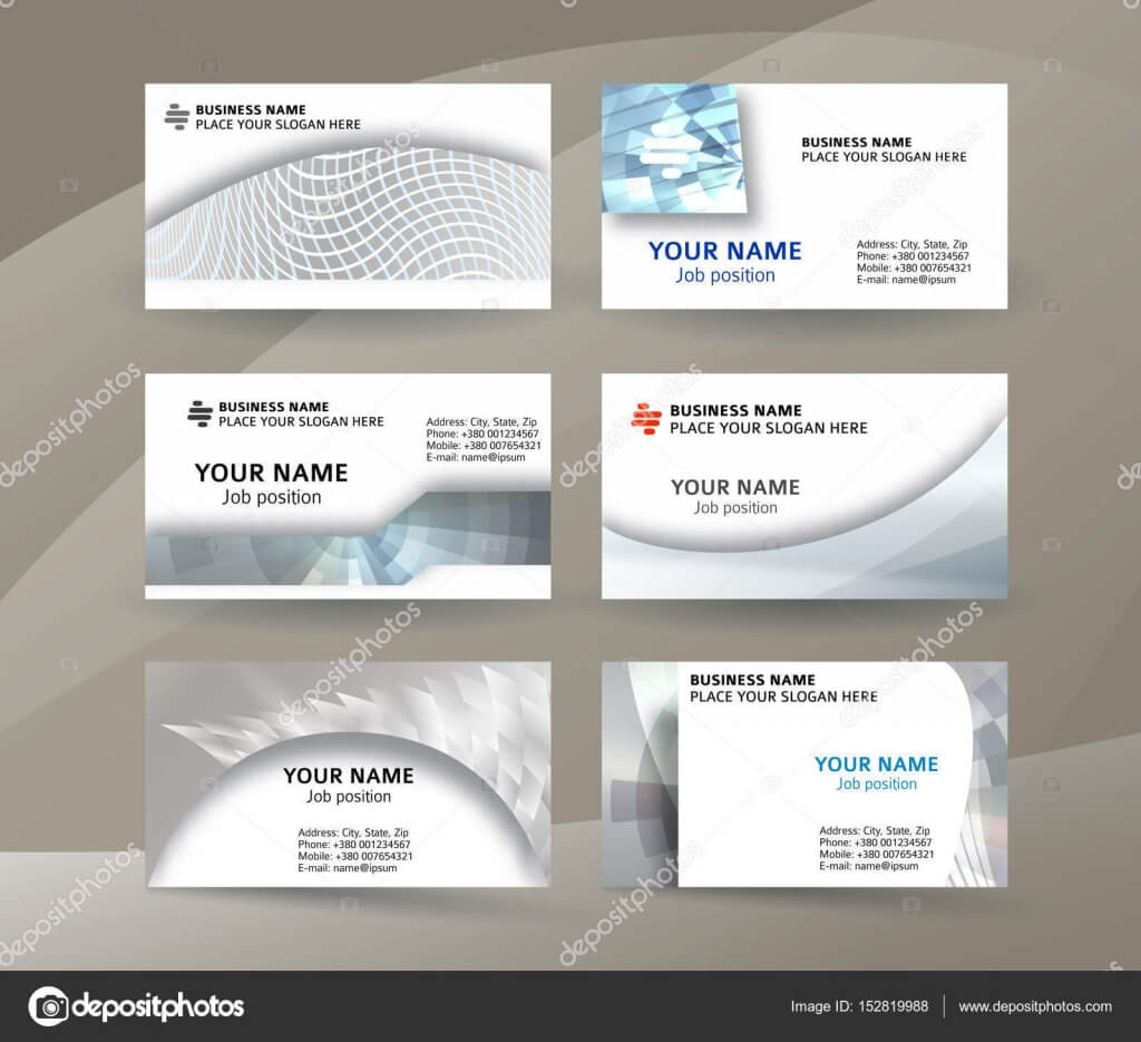 Businness Card Template Horizontal Banner Background Metal In One Sided Brochure Template