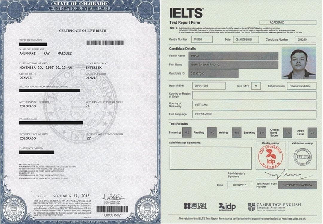 Buy Fake Birth Certificates Online And Ielts Certificate Regarding Fake Birth Certificate Template
