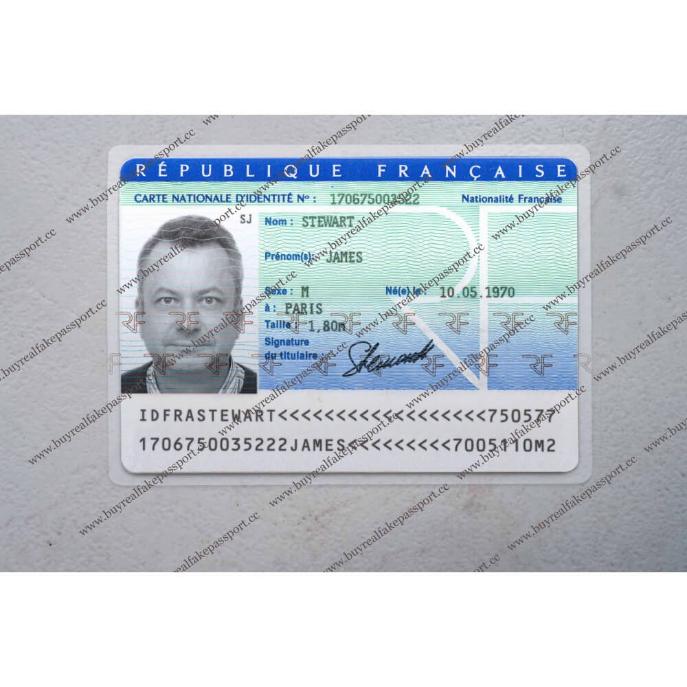 Buy French Original Id Card Online, Fake National Id Card Of In French Id Card Template