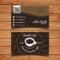 Byteknight Designs | Cafe/ Coffee Shop Visiting Card Design With Coffee Business Card Template Free