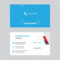 Call Now Business Card Design Template In Front And Back Illustration. Within Template For Calling Card