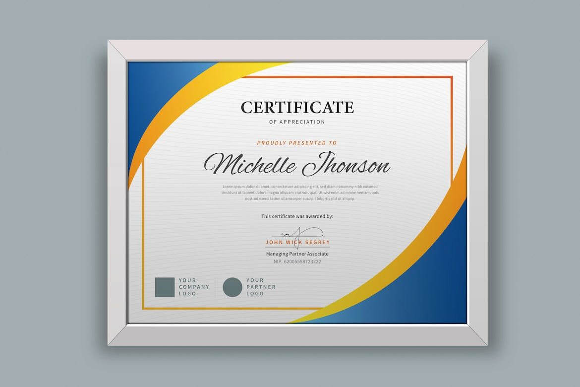 Certificate / Diploma Template Ai, Psd. Download | Templates Throughout No Certificate Templates Could Be Found