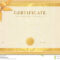 Certificate, Diploma Template. Gold Award Pattern Stock For Certificate Scroll Template