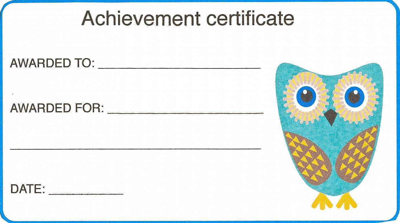 Certificate For Kid Template – Certificate Templates In Certificate Of Achievement Template For Kids