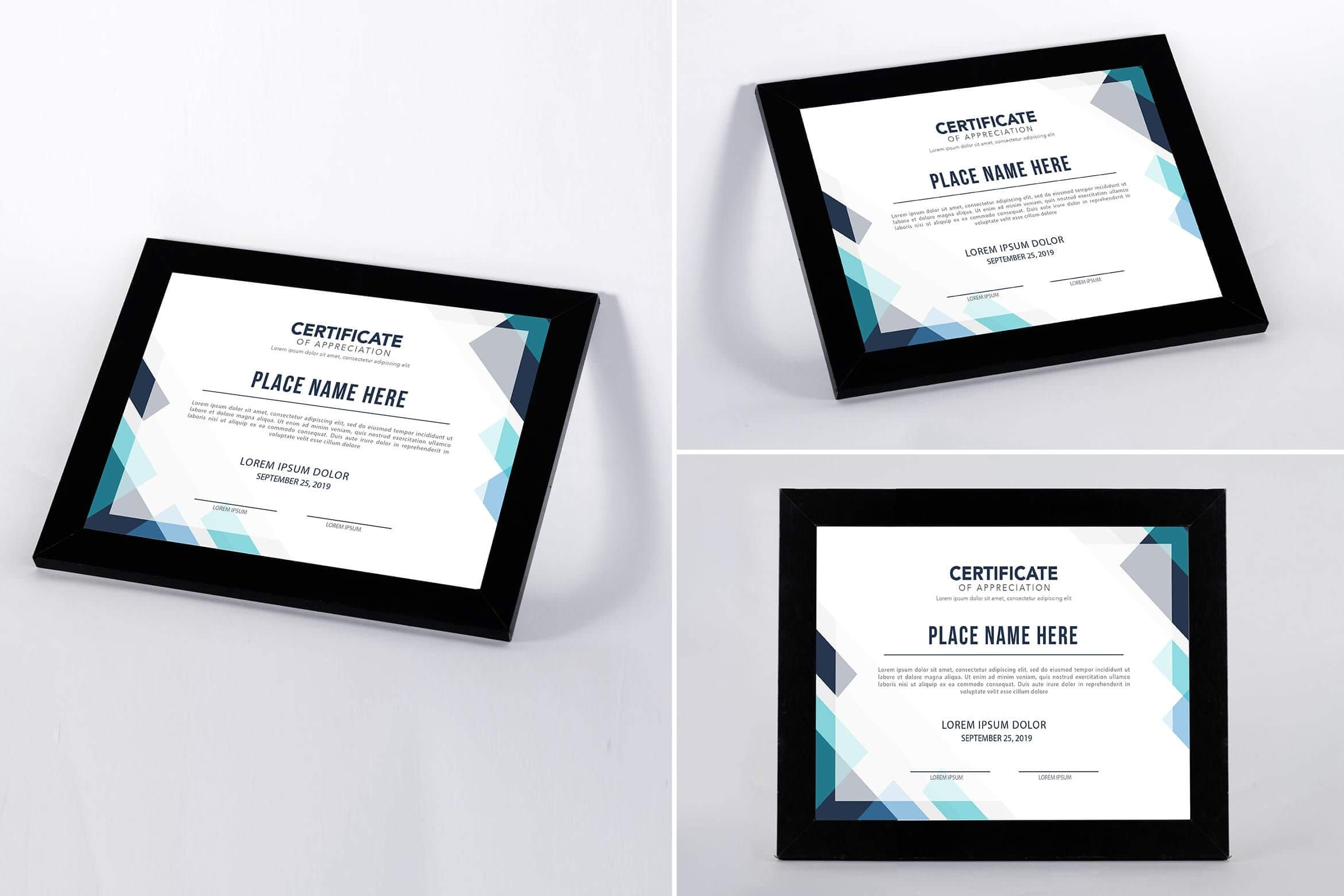 Certificate Frame Mock Up #mockup, #mock, #up, #graphic With Regard To Mock Certificate Template