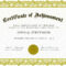 Certificate Of Academic Achievement Template | Photo Stock Throughout Word Template Certificate Of Achievement