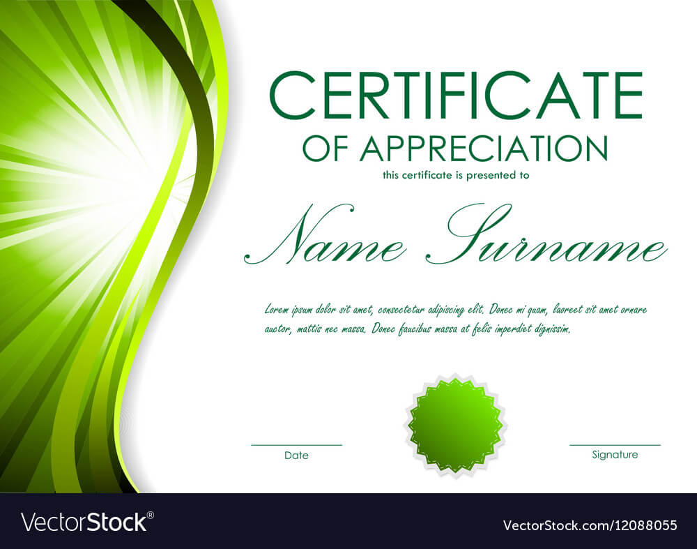 Certificate Of Appreciation Template Within Free Certificate Of Appreciation Template Downloads