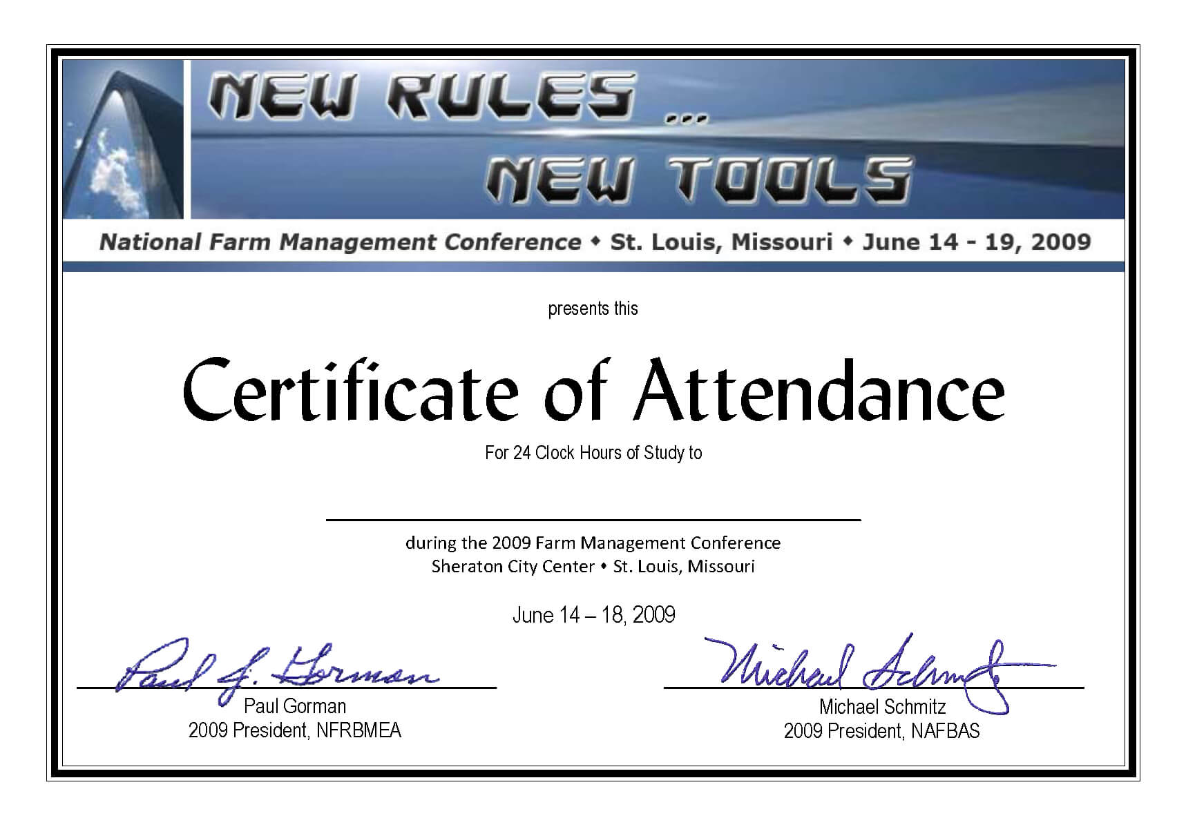 Certificate Of Attendance Conference Template ] - Of For Conference Certificate Of Attendance Template