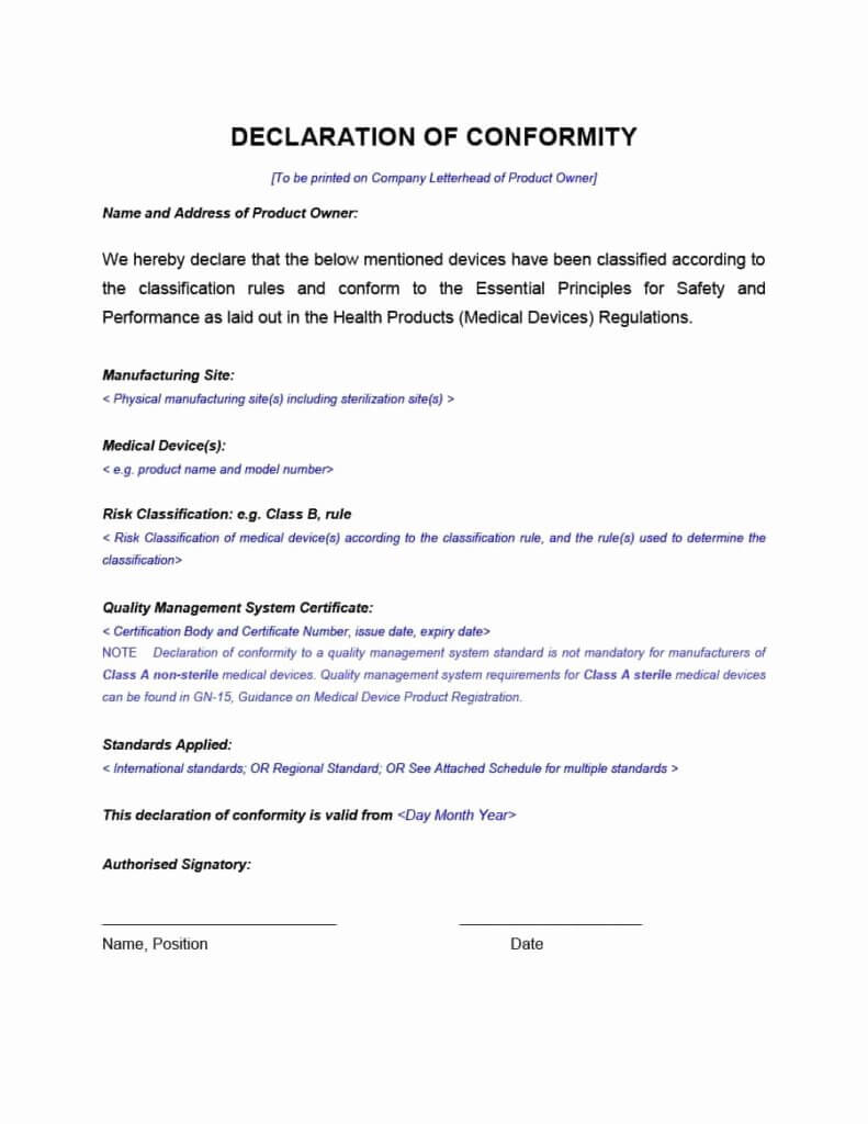 Certificate Of Compliance Template – Yatay.horizonconsulting.co Pertaining To Certificate Of Conformity Template