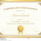 Certificate Of Excellence Template With Gold Border Stock For Certificate Of Excellence Template Free Download