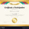 Certificate Of Participation Template Inside Free Templates For Certificates Of Participation