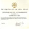 Certificate Of Promotion Template Army Within Promotion Certificate Template