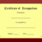 Certificate Of Recognition Template – Certificate Templates With Regard To Template For Recognition Certificate
