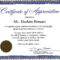 Certificate Of Recognition Wording Copy Certificate Within Anniversary Certificate Template Free