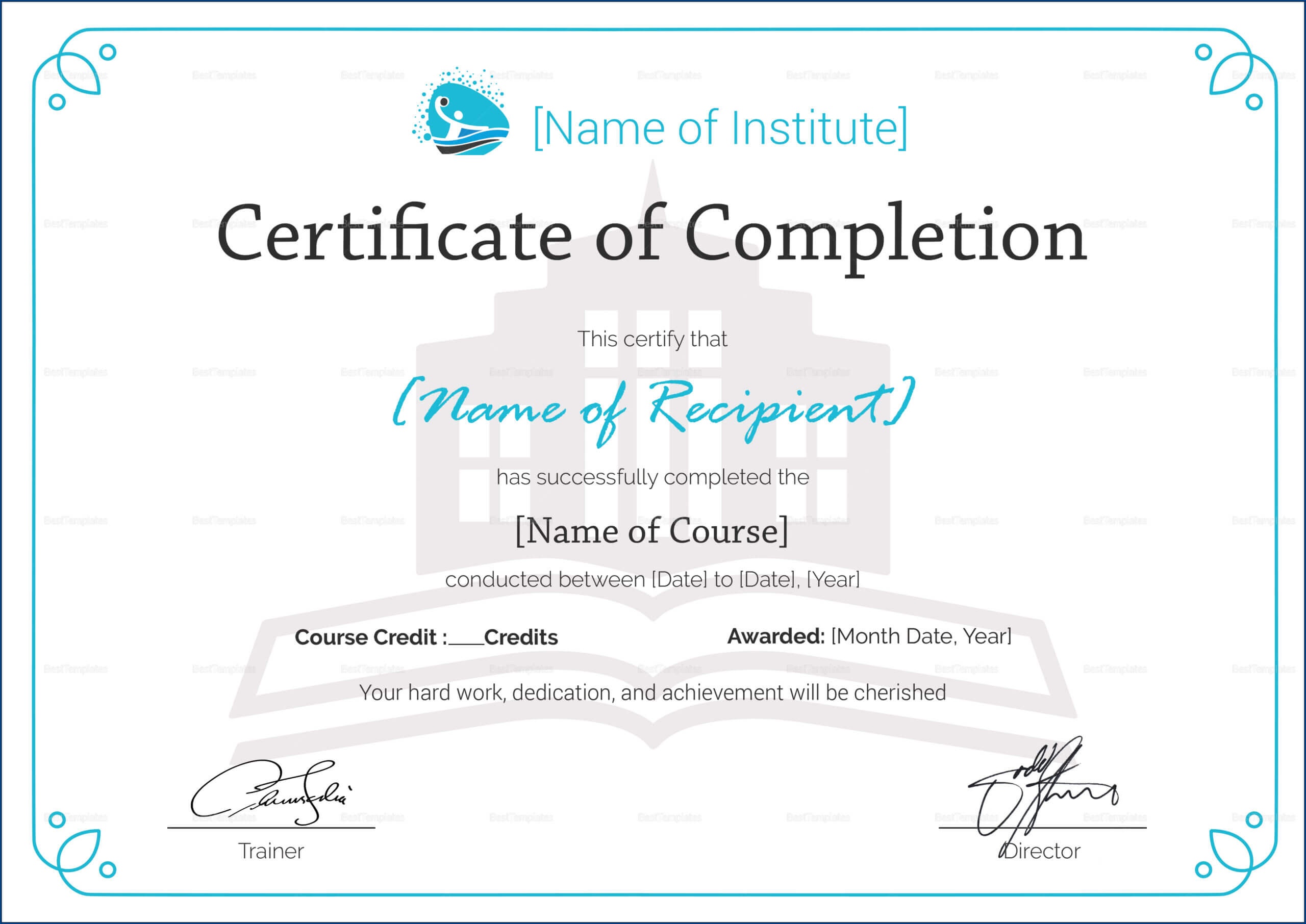 Certificate Of Training Completion Template – Yatay Within Class Completion Certificate Template