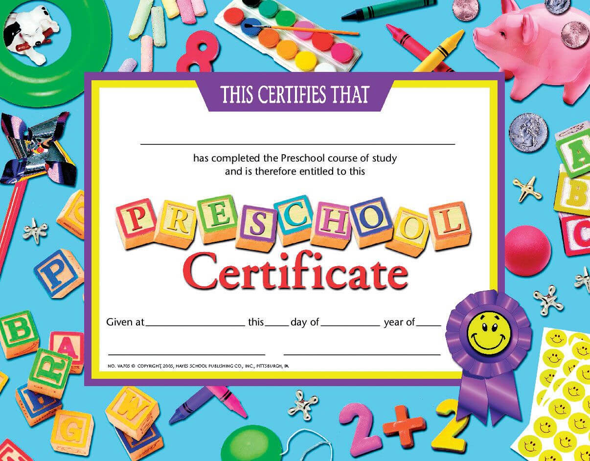 Certificate | Preschool Certificates, School Certificates Regarding Hayes Certificate Templates