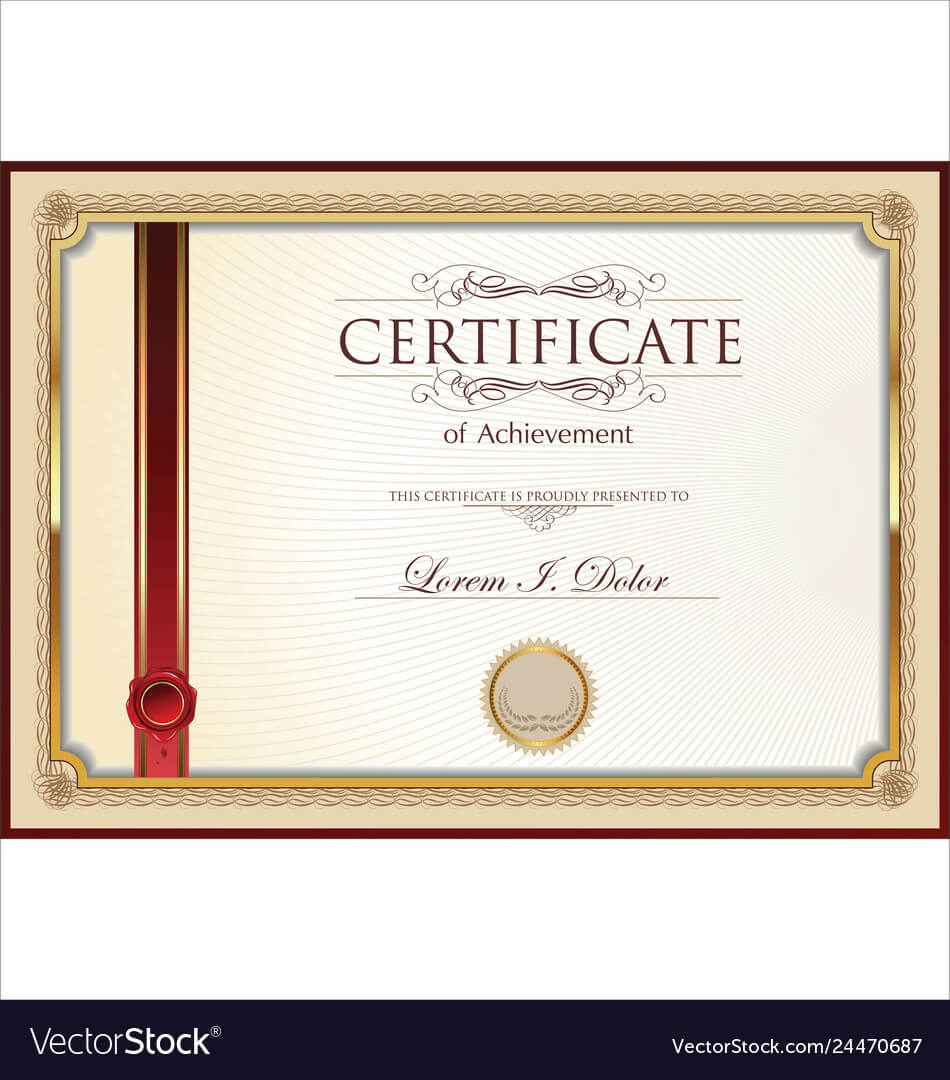 Certificate Template 2 In High Resolution Certificate Template