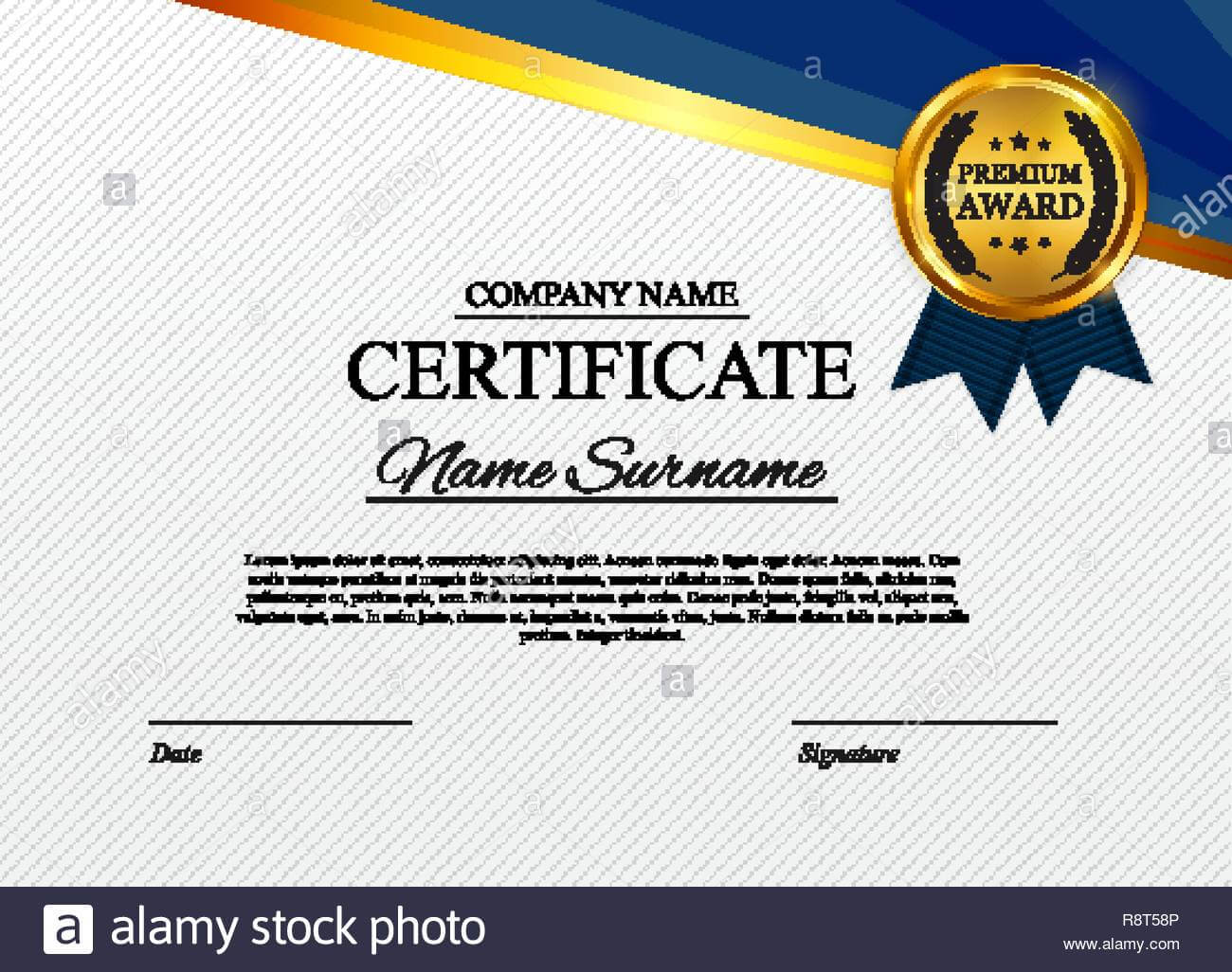 Certificate Template Background. Award Diploma Design Blank Intended For Star Award Certificate Template