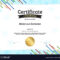 Certificate Template In Football Sport Theme With In Football Certificate Template