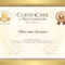 Certificate Template In Tennis Sport Theme With Gold Border Frame,.. Regarding Tennis Gift Certificate Template