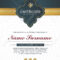 Certificate Template With Clean And Modern Pattern,luxury  Golden,qualification.. Within Qualification Certificate Template