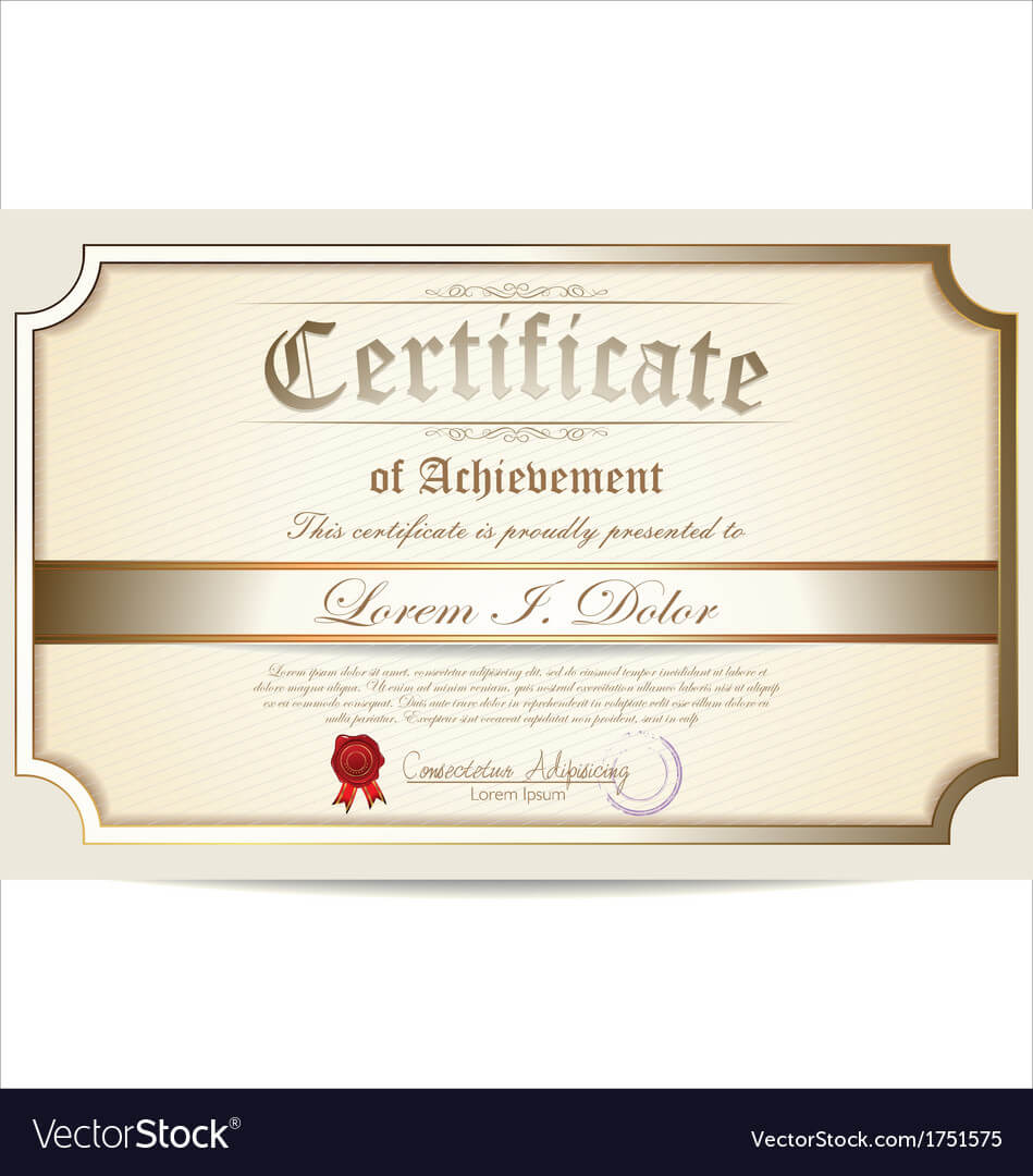 Certificate Template With Commemorative Certificate Template