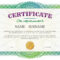 Certificate Template With Guilloche Elements. Green Diploma Intended For Rugby League Certificate Templates