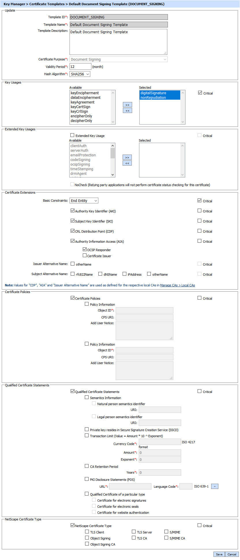 Certificate Templates - Adss Admin Guide Throughout Certificate Authority Templates