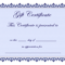 Certificate Templates | Gift Certificate Template Free – Pdf With Graduation Gift Certificate Template Free