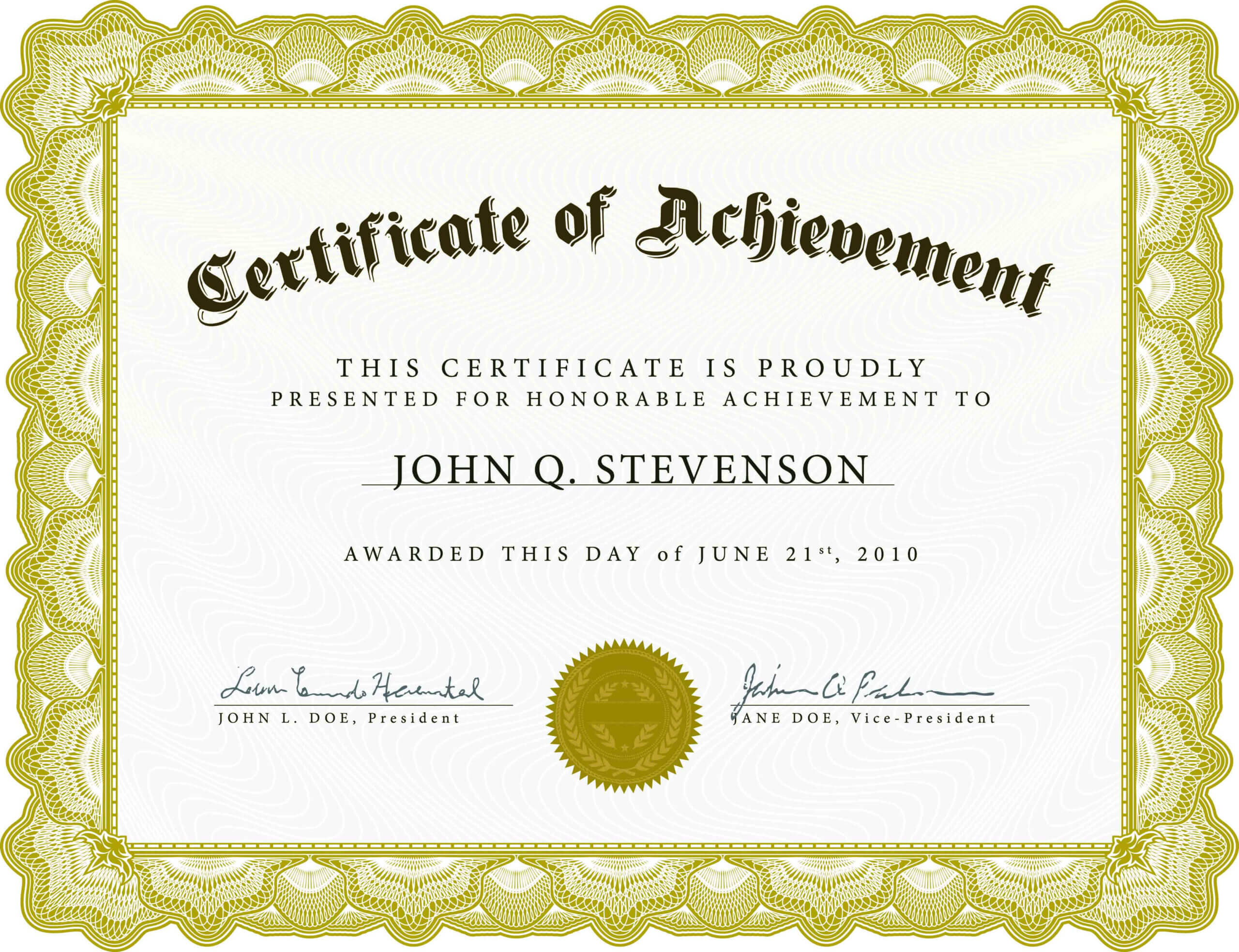 Certificate Templates Printable Doc Pdf  Intended For Anniversary Certificate Template Free