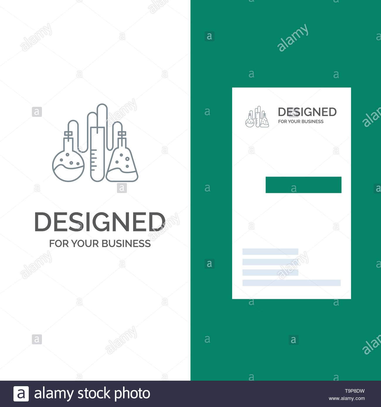 Chemical, Dope, Lab, Science Grey Logo Design And Business Throughout Dope Card Template