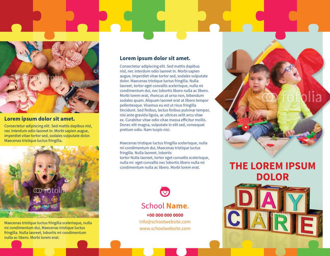 Child Day Care Brochure Template | Aste/jcom 3090 Design In Daycare Brochure Template