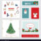 Christmas Card Templates Set Regarding Adobe Illustrator Christmas Card Template