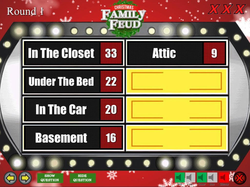 Christmas Family Feud Powerpoint Template More Details If For Family Feud Powerpoint Template With Sound