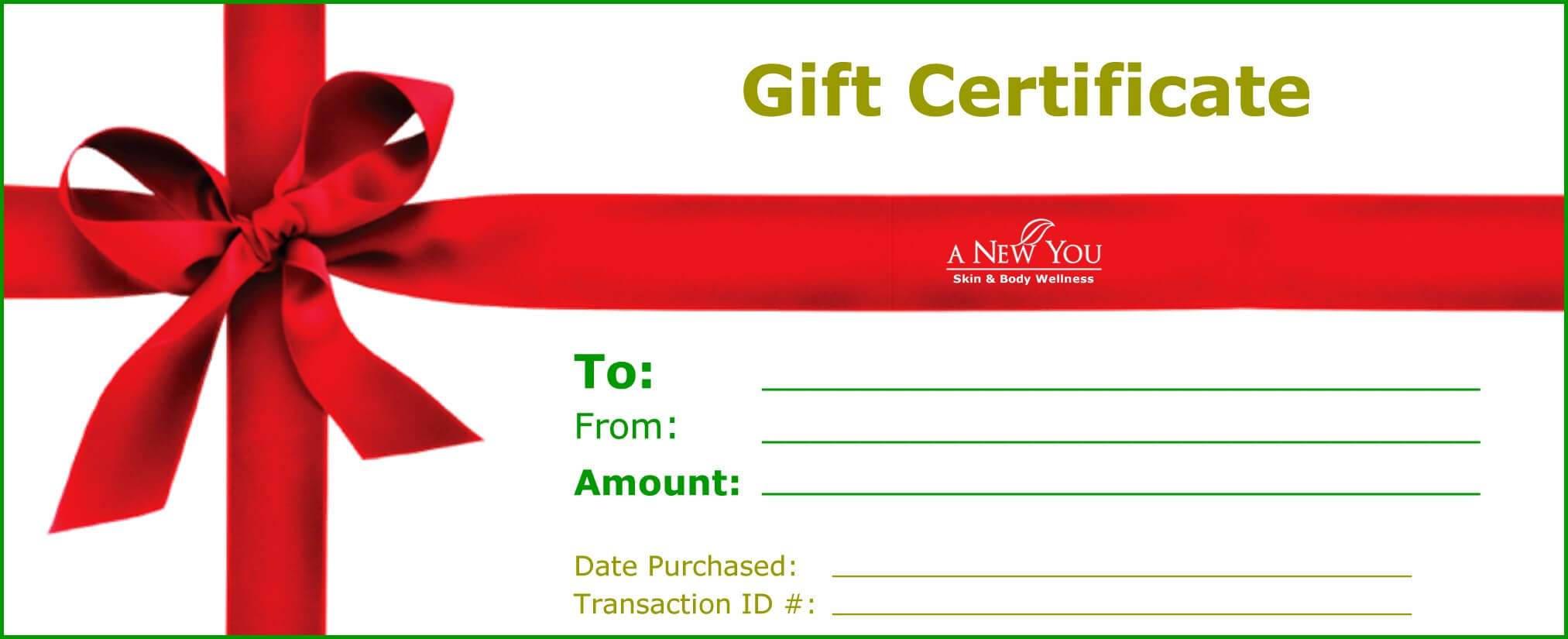 Christmas Gift Certificate Clipart With Gift Certificate Log Template