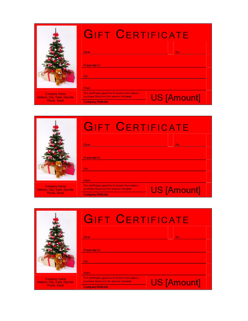 Christmas Gift Certificate Template | Templates At Within Free Christmas Gift Certificate Templates
