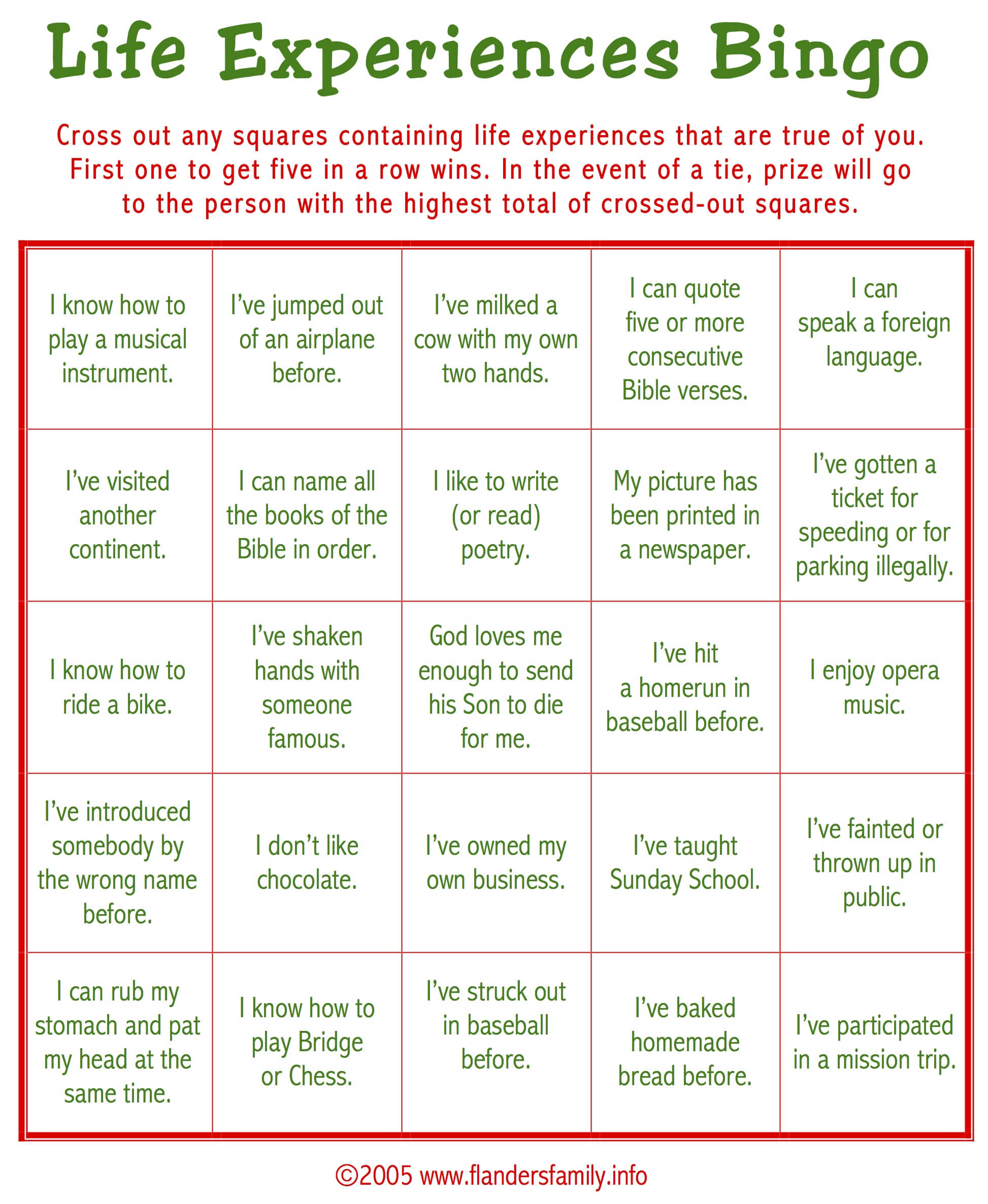 Christmas Ice Breaker Bingo (Free Printable) – Flanders Inside Ice Breaker Bingo Card Template