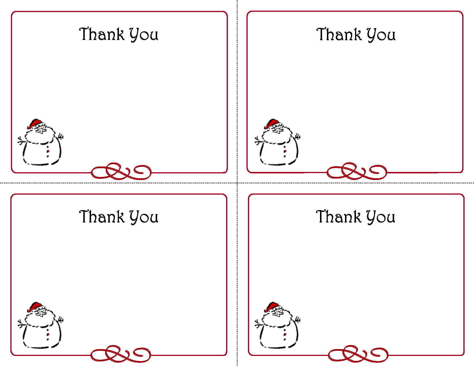 Christmas Thank You Card Templates – Yatay.horizonconsulting.co Throughout Christmas Note Card Templates