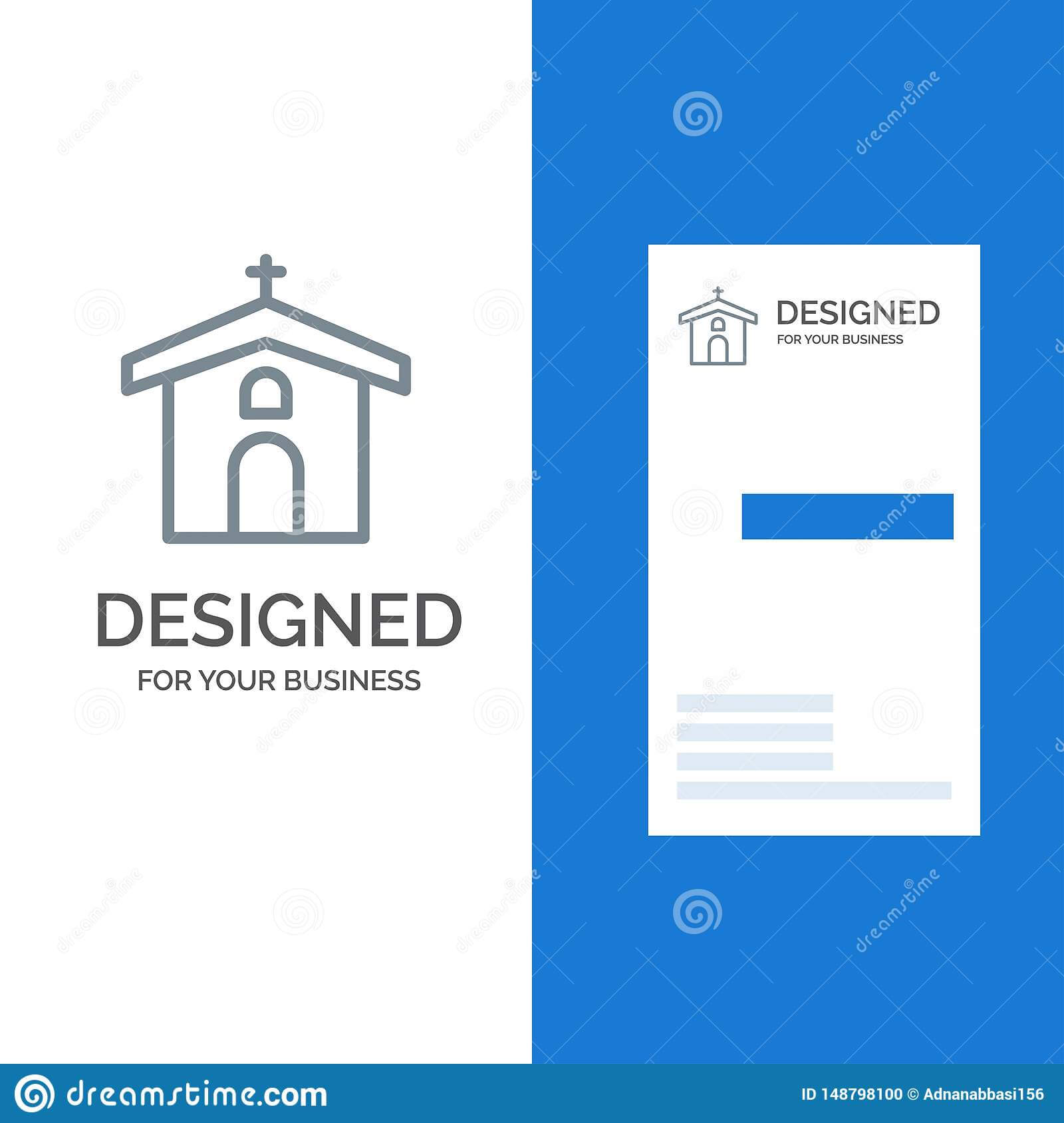 Church, Celebration, Christian, Cross, Easter Grey Logo Regarding Christian Business Cards Templates Free