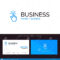 Click, Finger, Gesture, Gestures, Hand, Tap Blue Business Inside Push Card Template