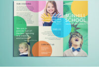 Colorful School Brochure - Tri Fold Template | Download Free with School Brochure Design Templates