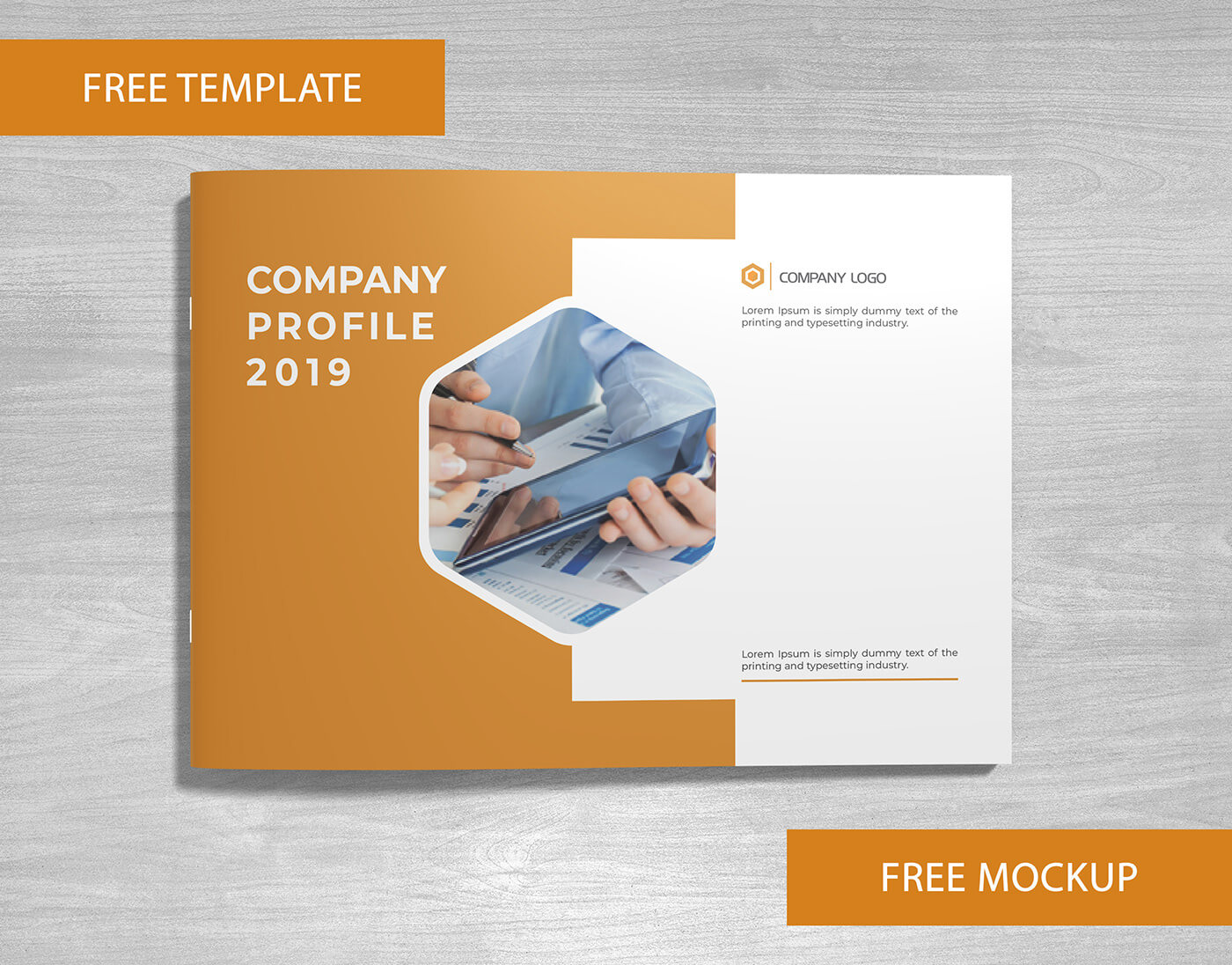 Company Profile Free Template And Mockup Download On Behance Intended For Creative Brochure Templates Free Download