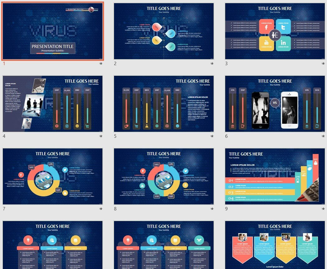 Computer Virus Powerpoint Template #95428 With Regard To Virus Powerpoint Template Free Download