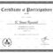 Conference Participation Certificate Template Regarding Conference Participation Certificate Template