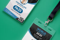 Conference Vip Entry Pass Id Card Template Psd | Id Card regarding Conference Id Card Template