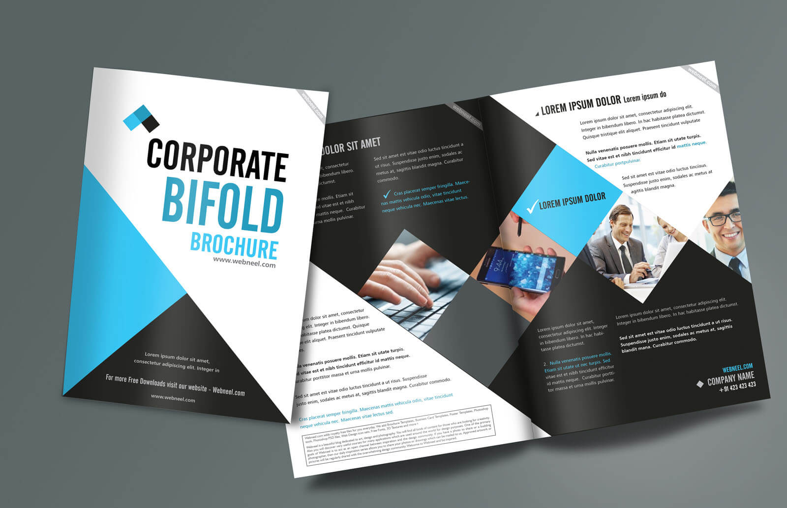 Corporate Bifold Brochure Design Templates – Freedownload With Regard To Creative Brochure Templates Free Download