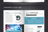 Corporate Brochure Template A4 &amp; Letter 12 Pages inside 12 Page Brochure Template
