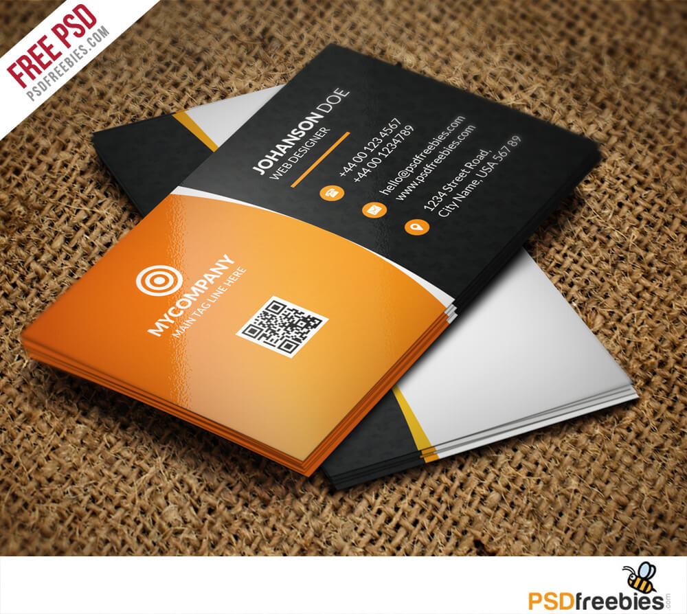 Corporate Business Card Bundle Free Psd – Download Psd Inside Free Psd Visiting Card Templates Download