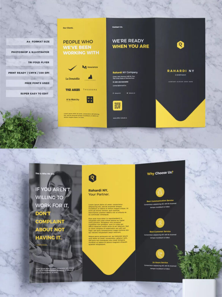 3 Fold Brochure Template Psd